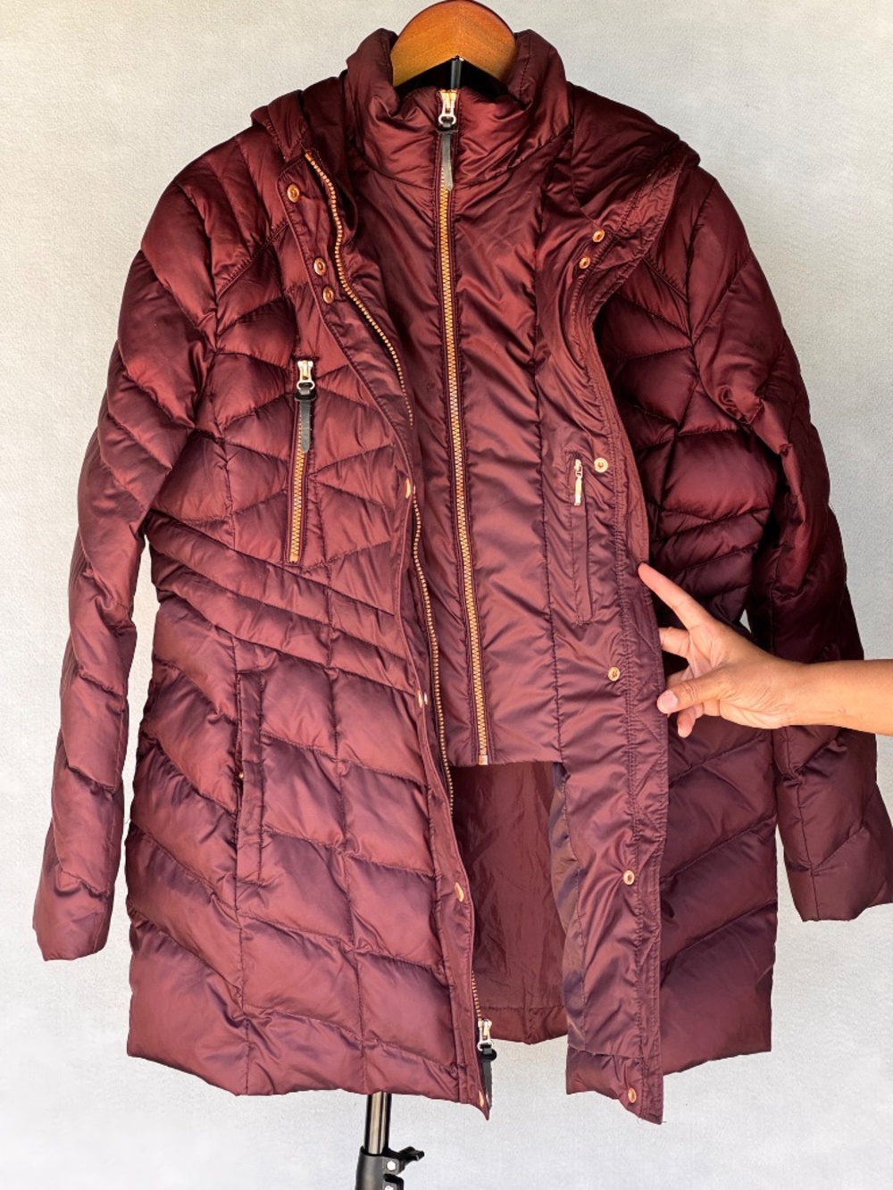 ANDREW MARC NEW YORK QUILTED WINTER PUFFER COAT - SIZE XL - Picture 6 of 9